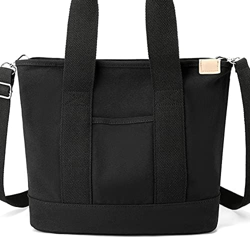 Amazon | [sikiwind] ジッパー付きマルチポケットキャンバストート